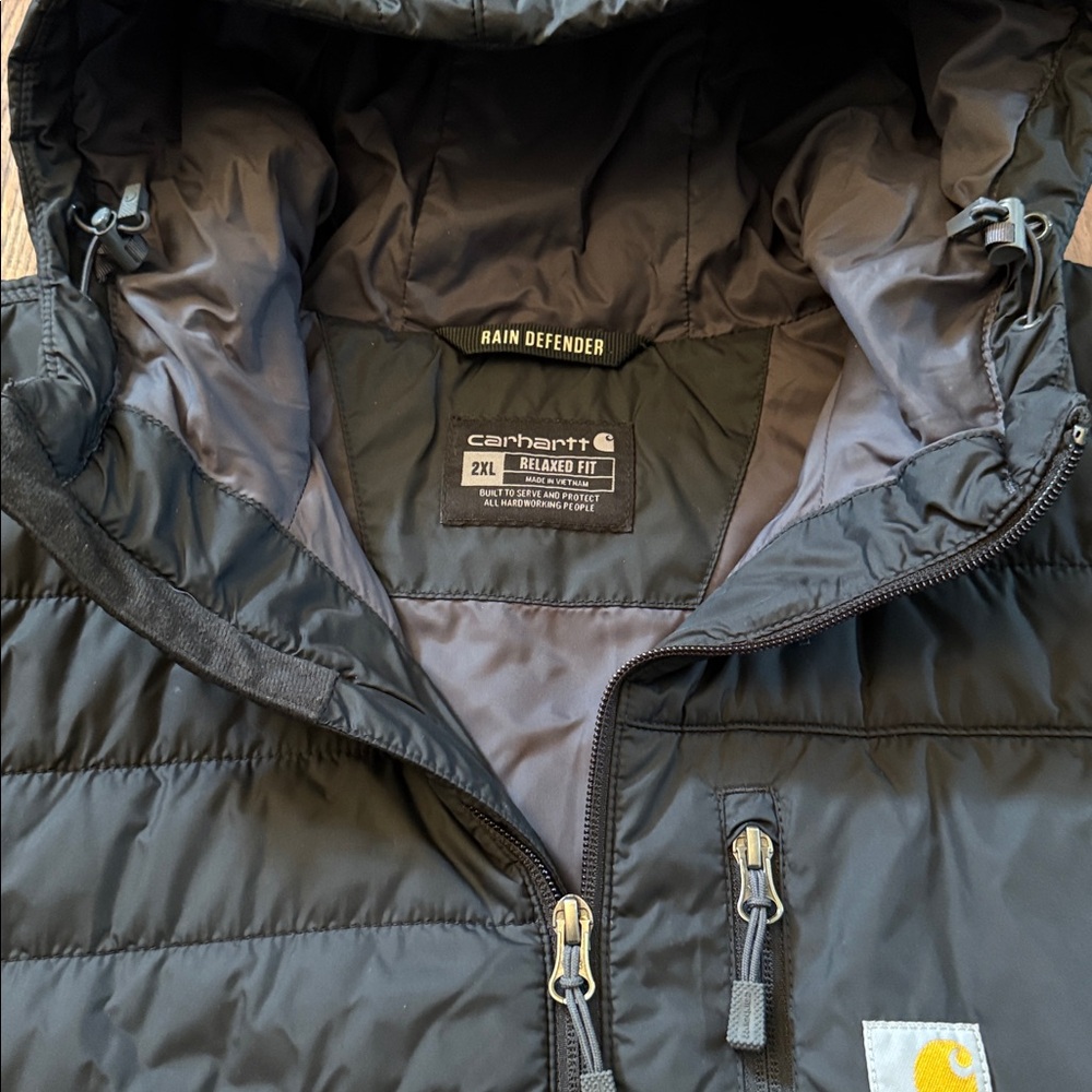 NWOT Carhartt Rain Defender Hooded Jacket - Picture 3 of 14